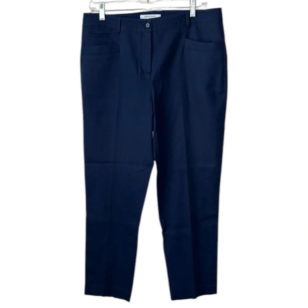 Gerard Darel Paris Blue Ankle Crop Pant Trousers Size 42/10 - Picture 1 of 7